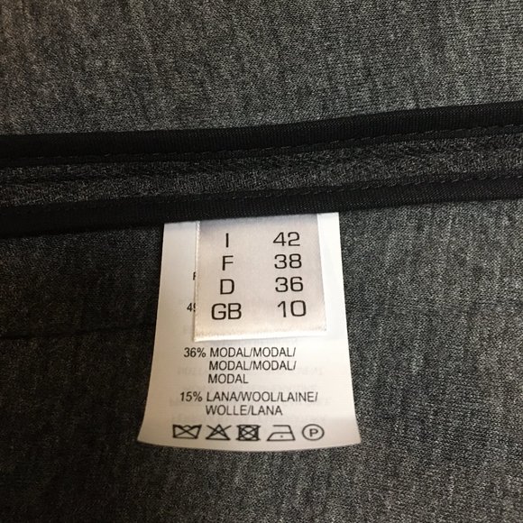 Anthracite grey wool-blend jacket with hood. IT42, NWT - Picture 4 of 6